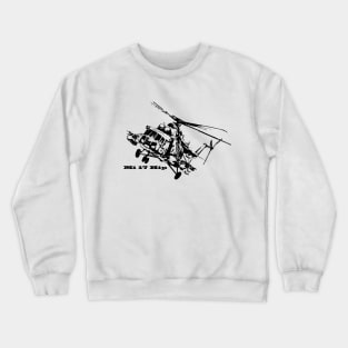 Famous army and transport helicopter - MI -17 (Mi-8M) Hip Crewneck Sweatshirt